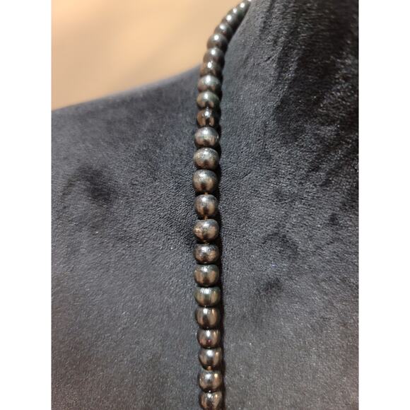 Women's Wood Beaded Statement Necklace With Large Round Pendant Fashion Jewelry - Picture 3 of 3